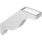 Ekena Millwork 3 1/2-in. W x 18-in. D x 18-in. H Funston Architectural Grade PVC Knee Brace BRCP035X18X18FST - alternate 2